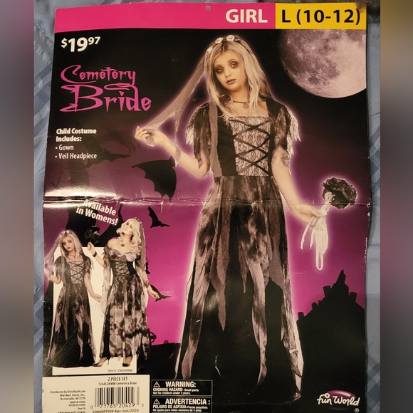 Girl's "Cemetary Bride" Costume - Picture 1 of 5